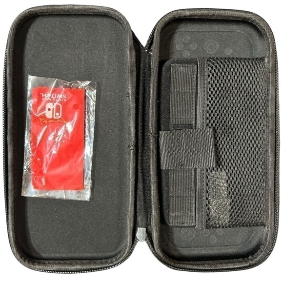 Nintendo Other - Nintendo Switch Carrying Case Black & Grey w/ Mesh Pocket and internal strap GUC